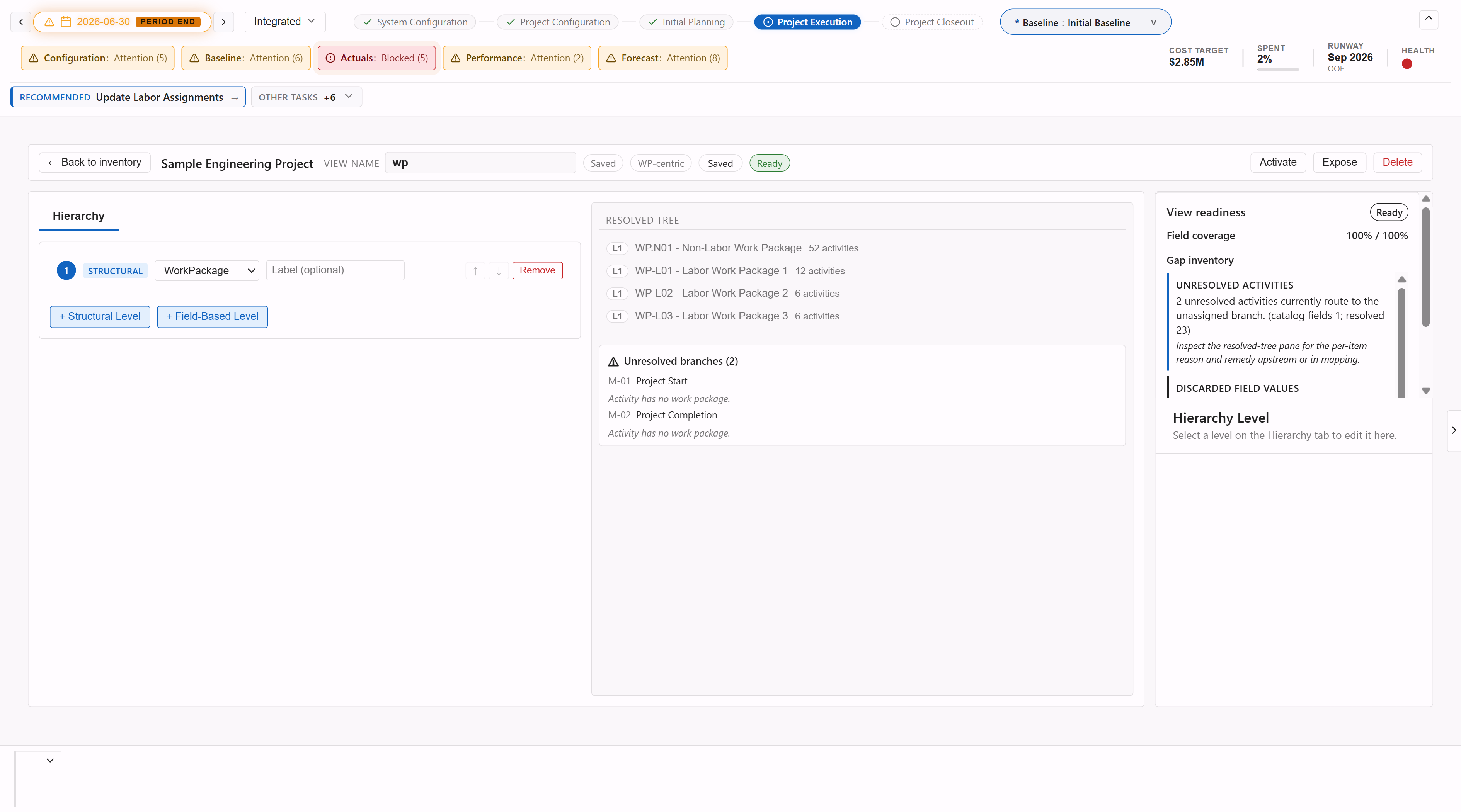 Gantt View Manager