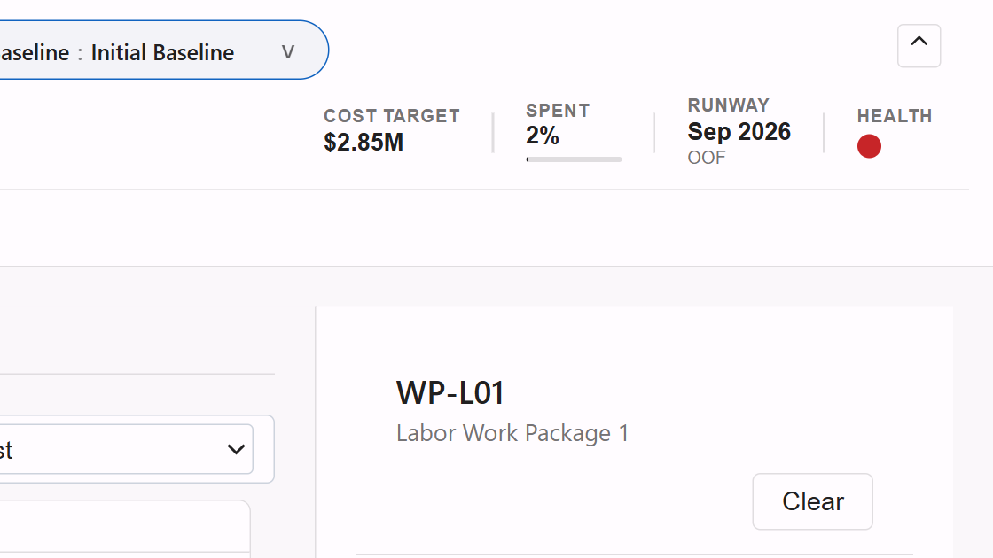 Project KPI Strip